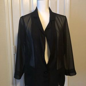Sheer Black Blazer